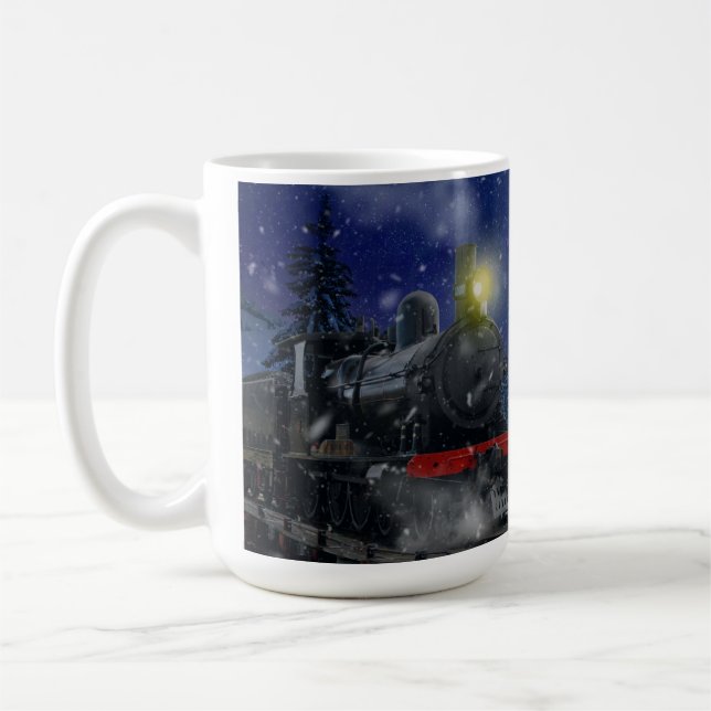 Mug Train de Noël dans la neige (Gauche)