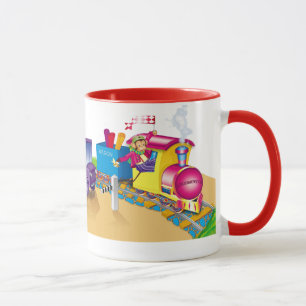 Mug train et voiture