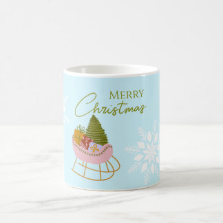 Mug Traîneau de Noël avec cadeaux, arbre Cadeau de vac