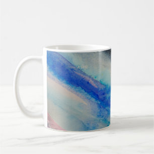 Mug trait de brosse, peinture couleur d'aquarelle Abs