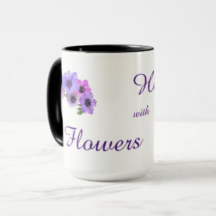 Mug Traitement avec Fleurs