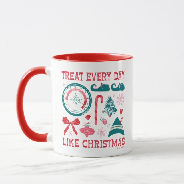 Mug Traiter chaque jour comme Noël (Gauche)