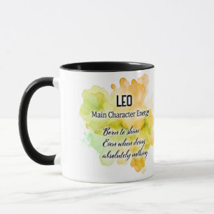 Mug Traits de caractère du signe du zodiaque mignon/ E