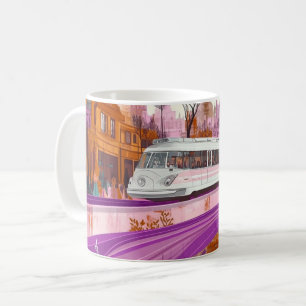 Mug Tramway de style vintage, probablement inspiré par