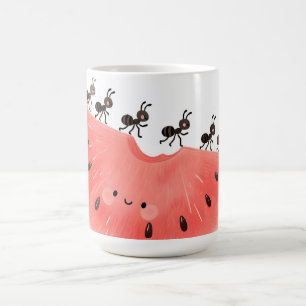 Mug Tranche de pastèque aux fourmis mignonnes