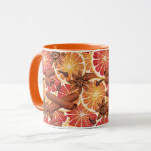 Mug Tranches Et Épices Oranges