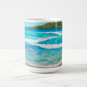 Mug Tranquil Beach Blue Waves Paysage australien