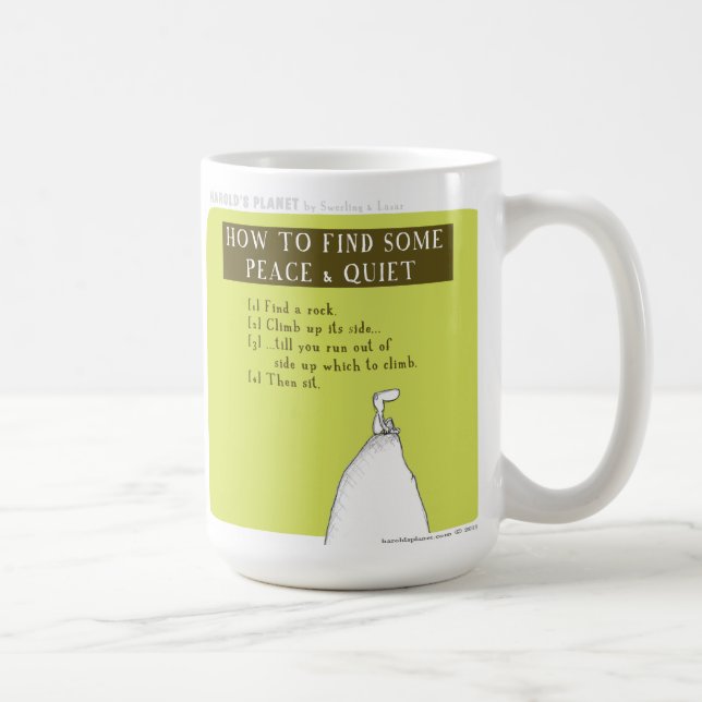 Mug Tranquillité de paix de planète de HP5065 "Harold" (Droite)
