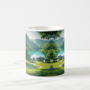 Mug "Tranquillité du lac Turquoise dans chaque sip"