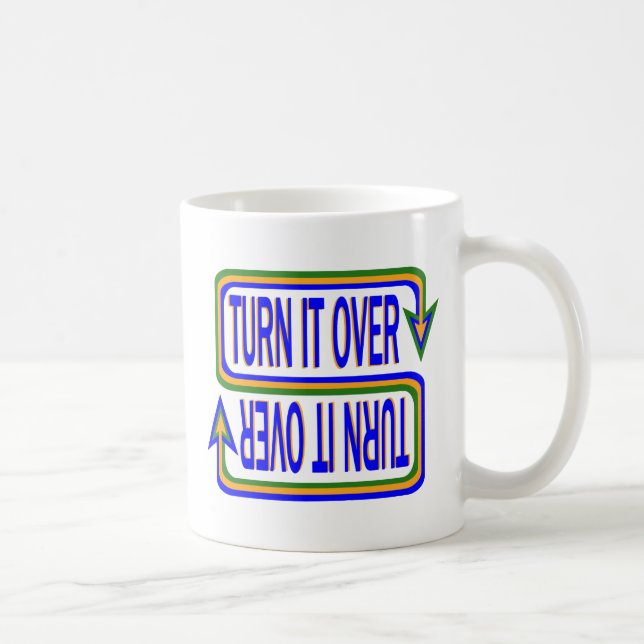 Mug Transformez-Le Au-Dessus De Citation Inspirationne (Droite)