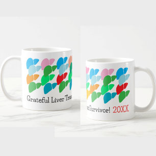 Mug Transplant de foie Survivant Grateful Colorful Per