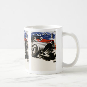 Mug Transport vintage, voitures de sport de course