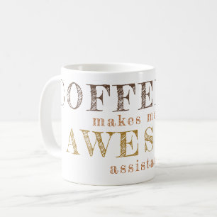 Mug Travail de bureau amusant typographie personnalisé