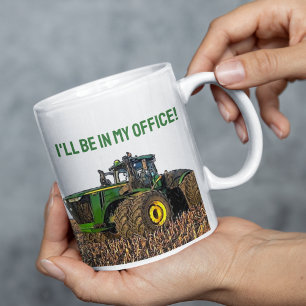 Mug Travail de bureau d'agriculture de tracteur amusan