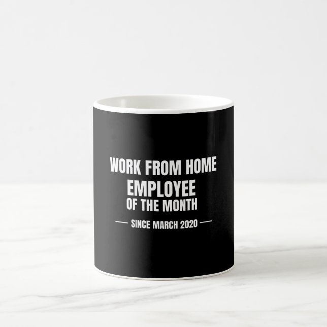 Mug Travail De L'Employé À Domicile Du Mois (Centre)