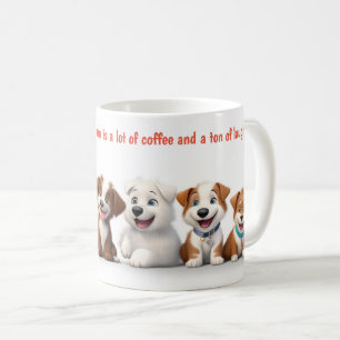 Mug Travail d'équipe de chiens mignons
