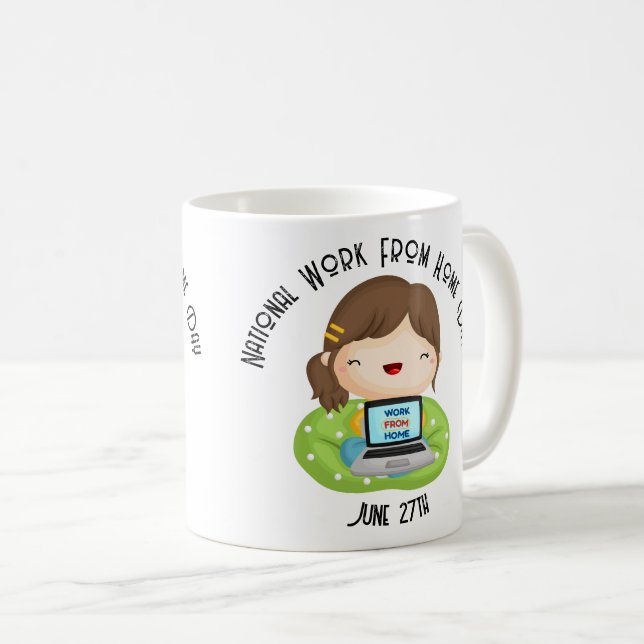 Mug Travail National Du Jour De La Maison Personnalisé (Devant droit)