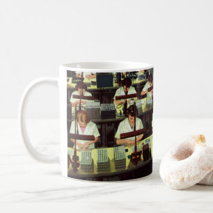 Mug Travail vintage, Travailleurs de ligne de montage 