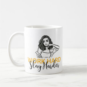 Mug Travailler dur à ressort - Motivationnel