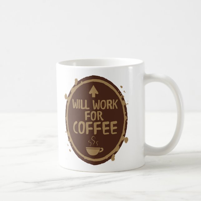Mug Travaillera pour le café (Droite)