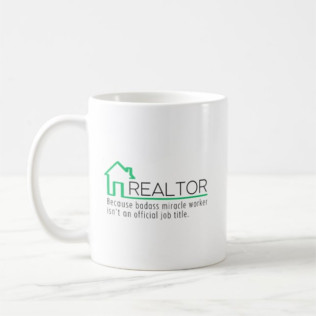 Mug Travailleur de Miracle Funny Realtor (Gauche)