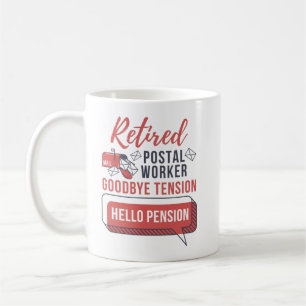 Mug Travailleur de poste retraité Mailman Gag de retra