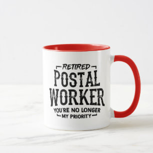 Mug Travailleur postal à la retraite Retraite Facteur