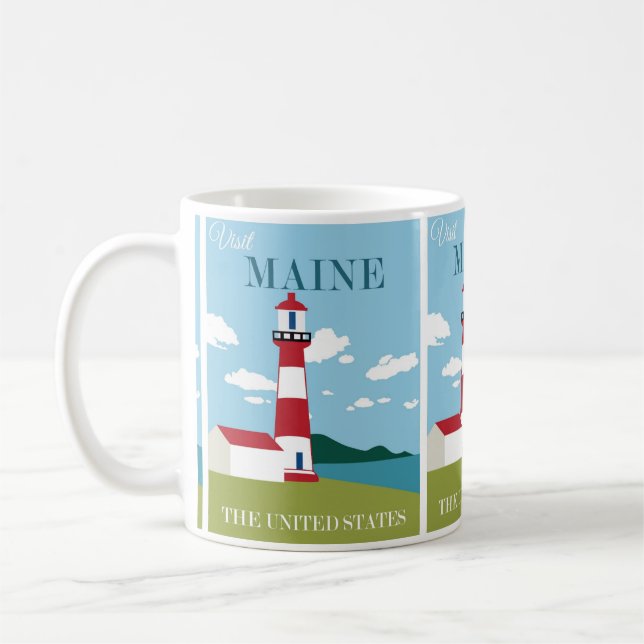 Mug Travel Maine, USA : Destination vacances (Gauche)