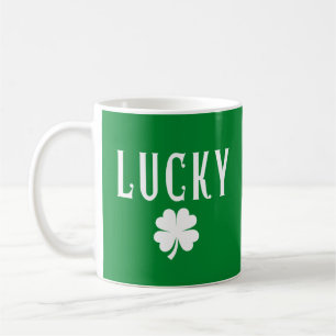 Mug Trèfle à quatre feuilles chanceux recto verso Sain