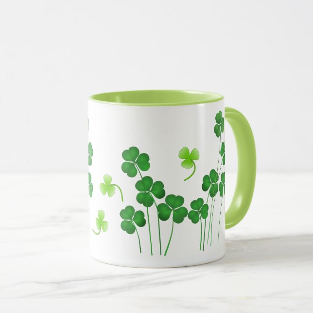 Mug Trèfle de la Saint-Patrick (Devant droit)