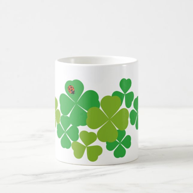 Mug Trèfle et coccinelle du jour de St Patrick (Centre)