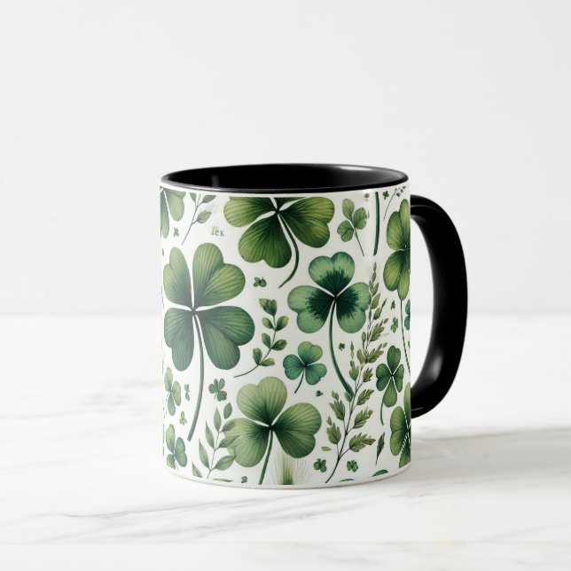 Mug Trèfles Calmants (Devant droit)