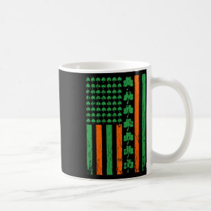 Mug Trèfles Drapeau Américain Us Saint Patrick Shamroc