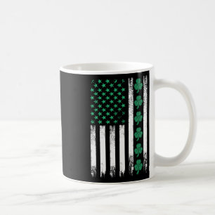 Mug Trèfles du drapeau américain irlandais Saint-Patri