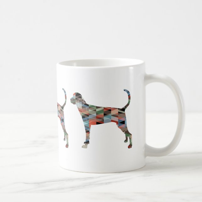 Mug Trek Walker Coonhound Silhouette géométrique (Droite)
