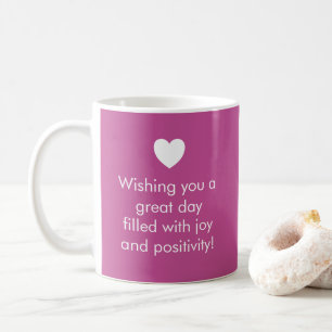 Mug Trend Color Berry Pink - Nom / Musique de positivi