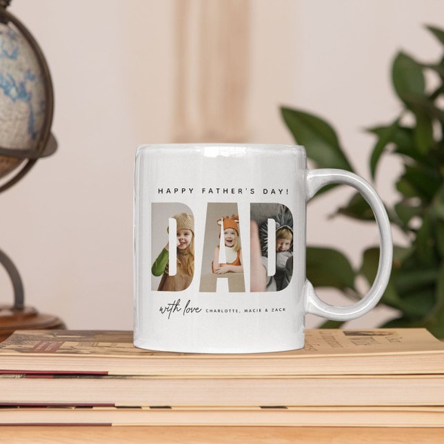 Mug Trendy DAD Custom Photo Collage (Créateur téléchargé)