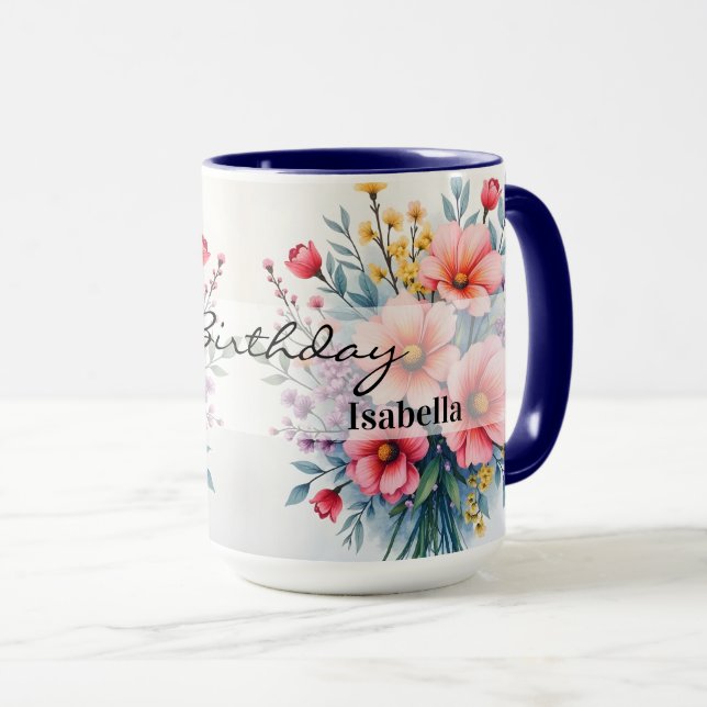 Mug Trendy Wildflowers Beautiful Luxury Collection (Devant droit)