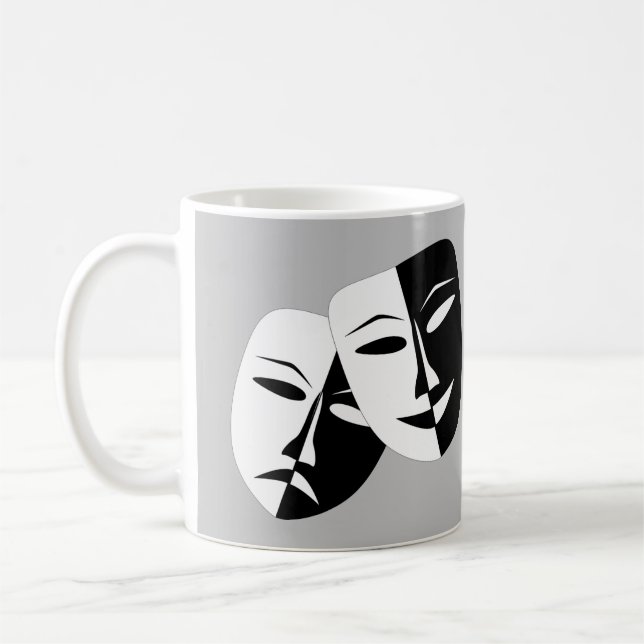 Mug Très Cool Comédie et Tragédie Masques Théâtres (Gauche)