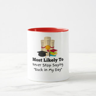 Mug Très probablement de dire de retour dans mon jour 