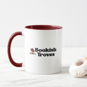 Mug Trésors livresques Cœurs d'amateurs de livres Roug