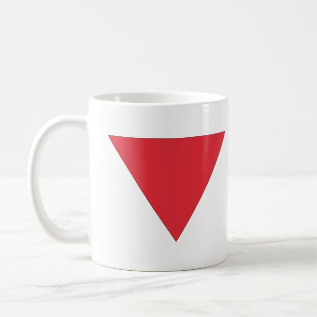 Mug Triangle rouge inversé (Gauche)