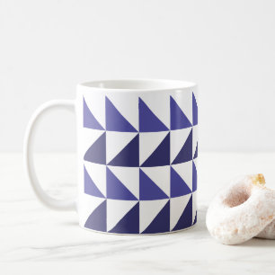 Mug Triangles géométriques bleu violet