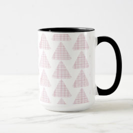 Mug Triangles Tartan rose