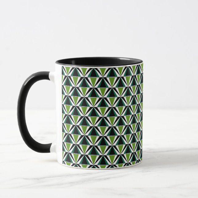Mug Triangles verts (Gauche)