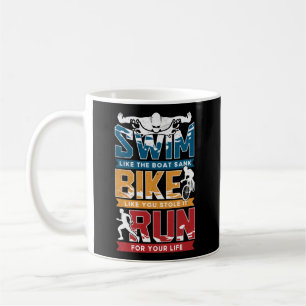 Mug Triathlon de course à vélo de natation