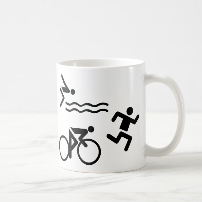 Mug Triatholon - course à vélo (Droite)
