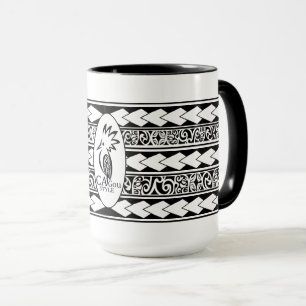 Mug Tribal Ethnic Noir Tasse