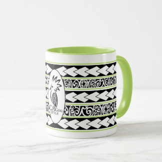 Mug Tribal Ethnic Vert Pomme