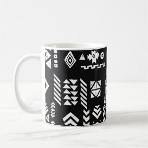 Mug Tribal géométrique : arrière - plan élégant sans c